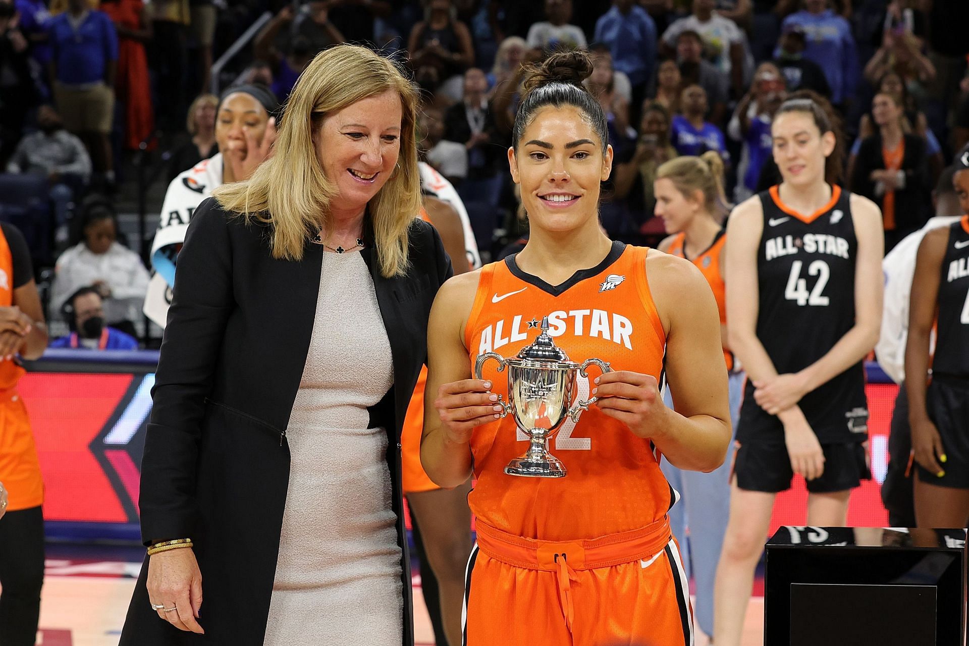 Kelsey Plum of the Las Vegas Aces is the reigning WNBA All-Star Game MVP.